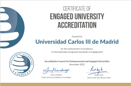La Universidad Carlos III de Madrid es primera de Europa que recibe la acreditación dual ACEEU 